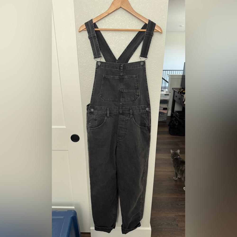 Free people We The Free black Denim Overalls